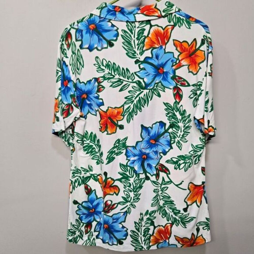 Vintage Kennington Hawaiian Shirt Men Medium Bright Floral Tropical‎ Pappi Chulo - Picture 2 of 8